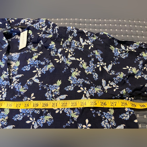 Lane Bryant Smocked Shoulder & Cuff Popover Blouse - Picture 11 of 14